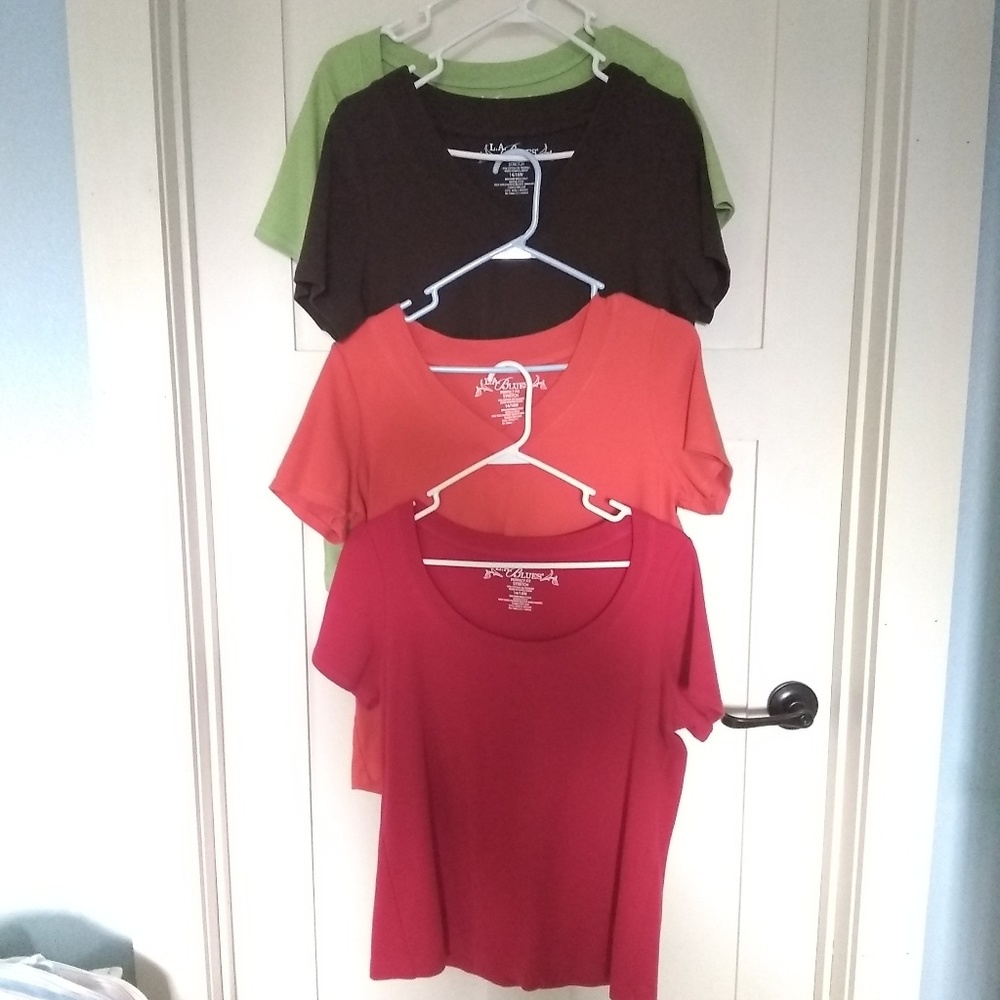 Lot of four LA Blues women's T-shirts